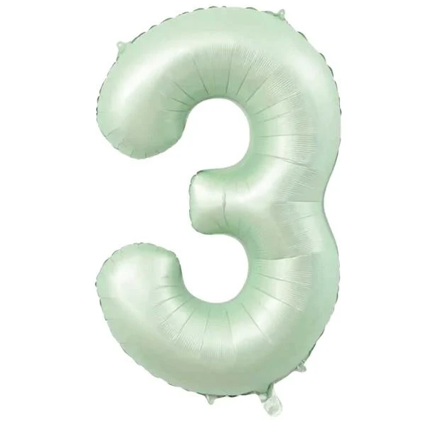 Folyo Balon Retro Yeşil 3 34 İnç 76 Cm